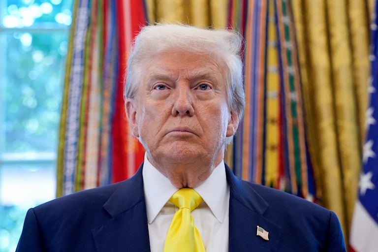 Donald Trump in the Oval Office