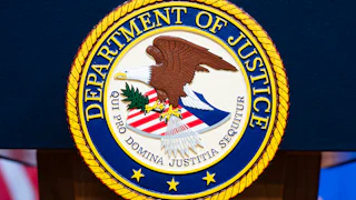 The Justice Department seal