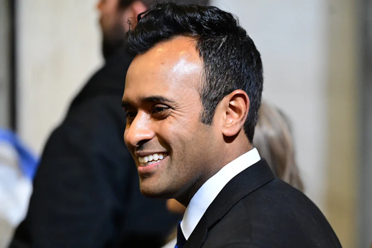 Vivek Ramaswamy smiles
