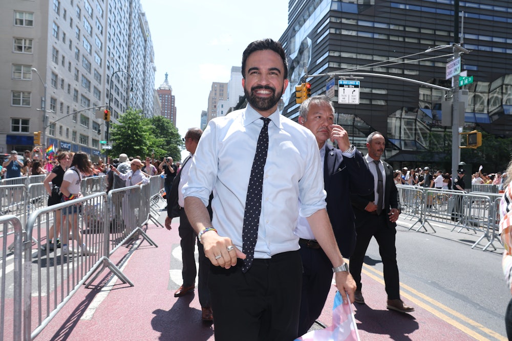 New York City mayoral candidate Zohran Mamdani attends the 2025 New York City Pride March on June 29, 2025 in New York City.