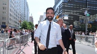 New York City mayoral candidate Zohran Mamdani attends the 2025 New York City Pride March on June 29, 2025 in New York City.