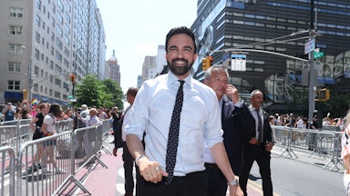 New York City mayoral candidate Zohran Mamdani attends the 2025 New York City Pride March on June 29, 2025 in New York City.