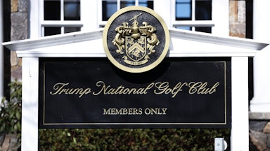 Trump National Golf Club sign (reads “Members Only”)