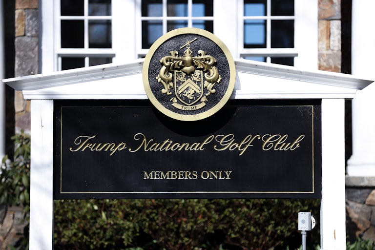 Trump National Golf Club sign (reads “Members Only”)