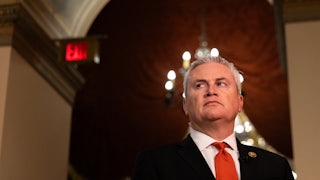 James Comer looks off camera