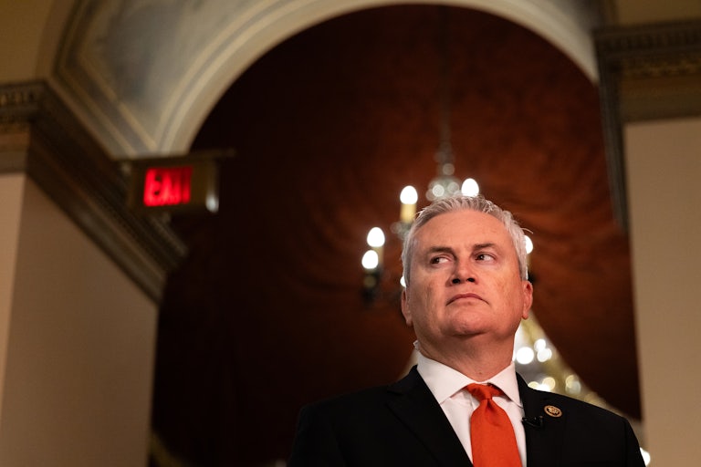 James Comer looks off camera