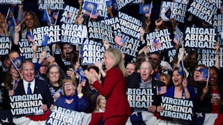 Abigail Spanberger celebrated her gubernatorial victory in Virginia