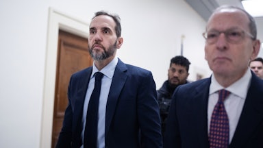 Former special prosecutor Jack Smith walks in the Capitol.