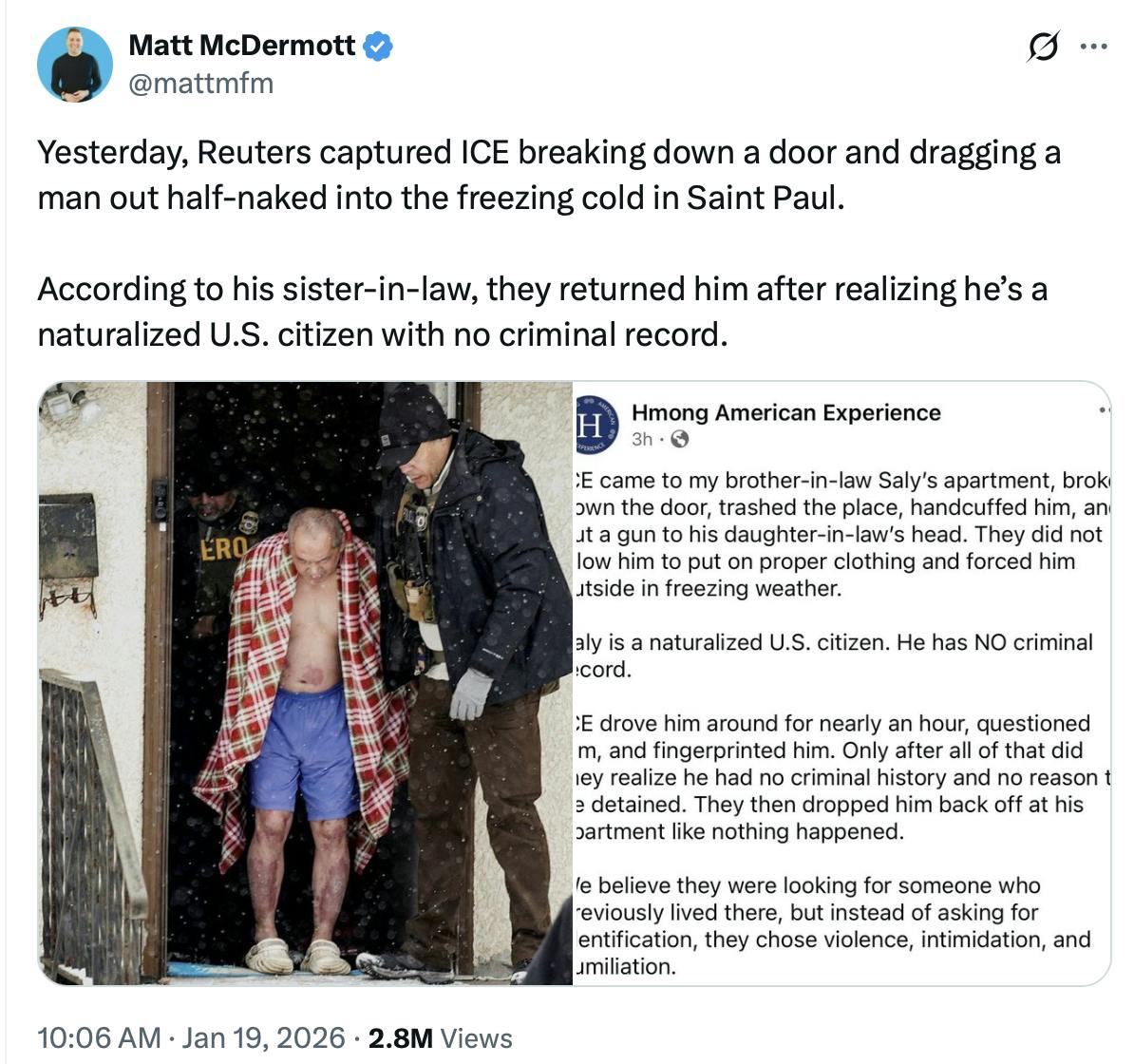 Screenshot of a tweet