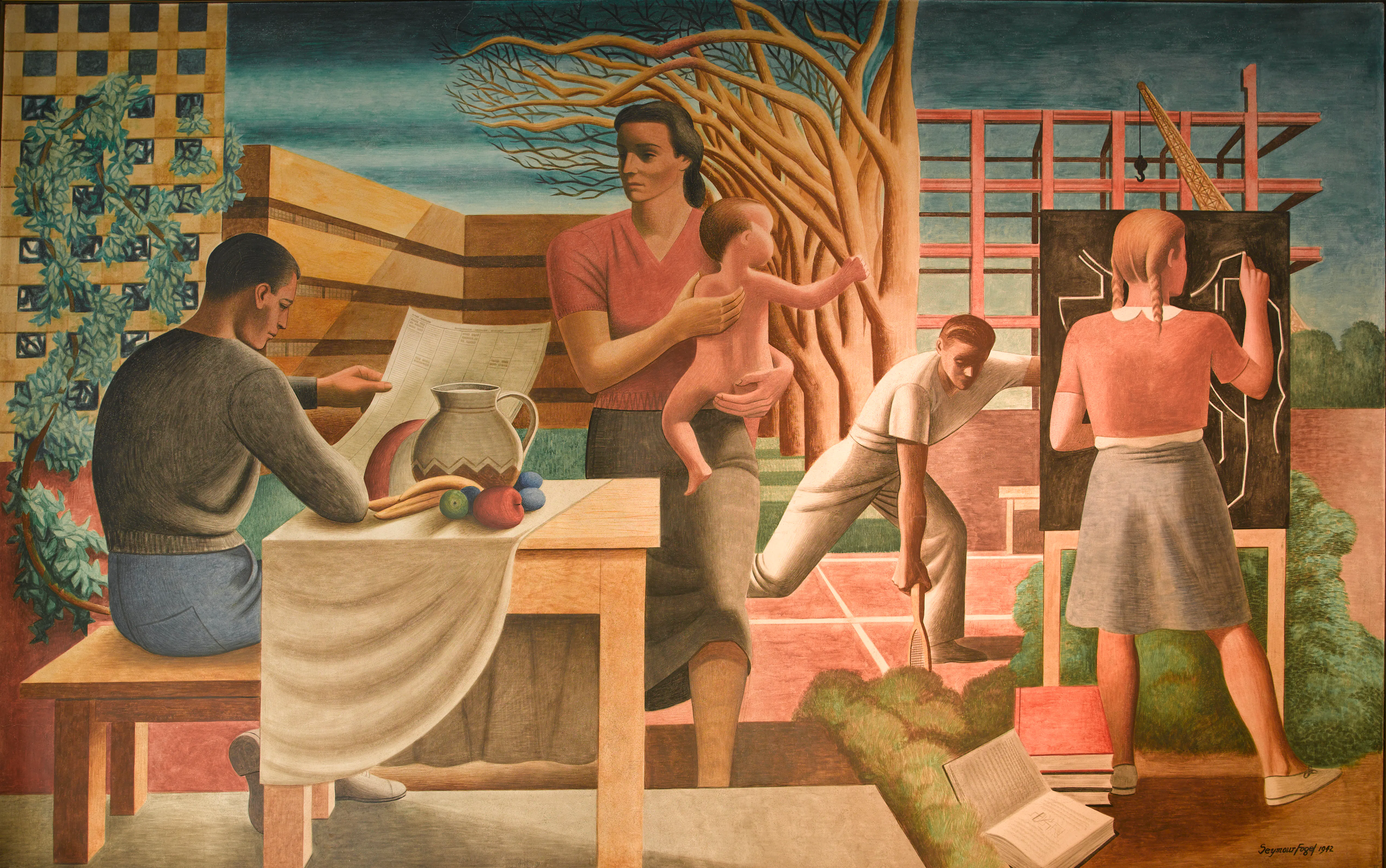 WPA mural, Cohen Building, Washington, D.C.]
