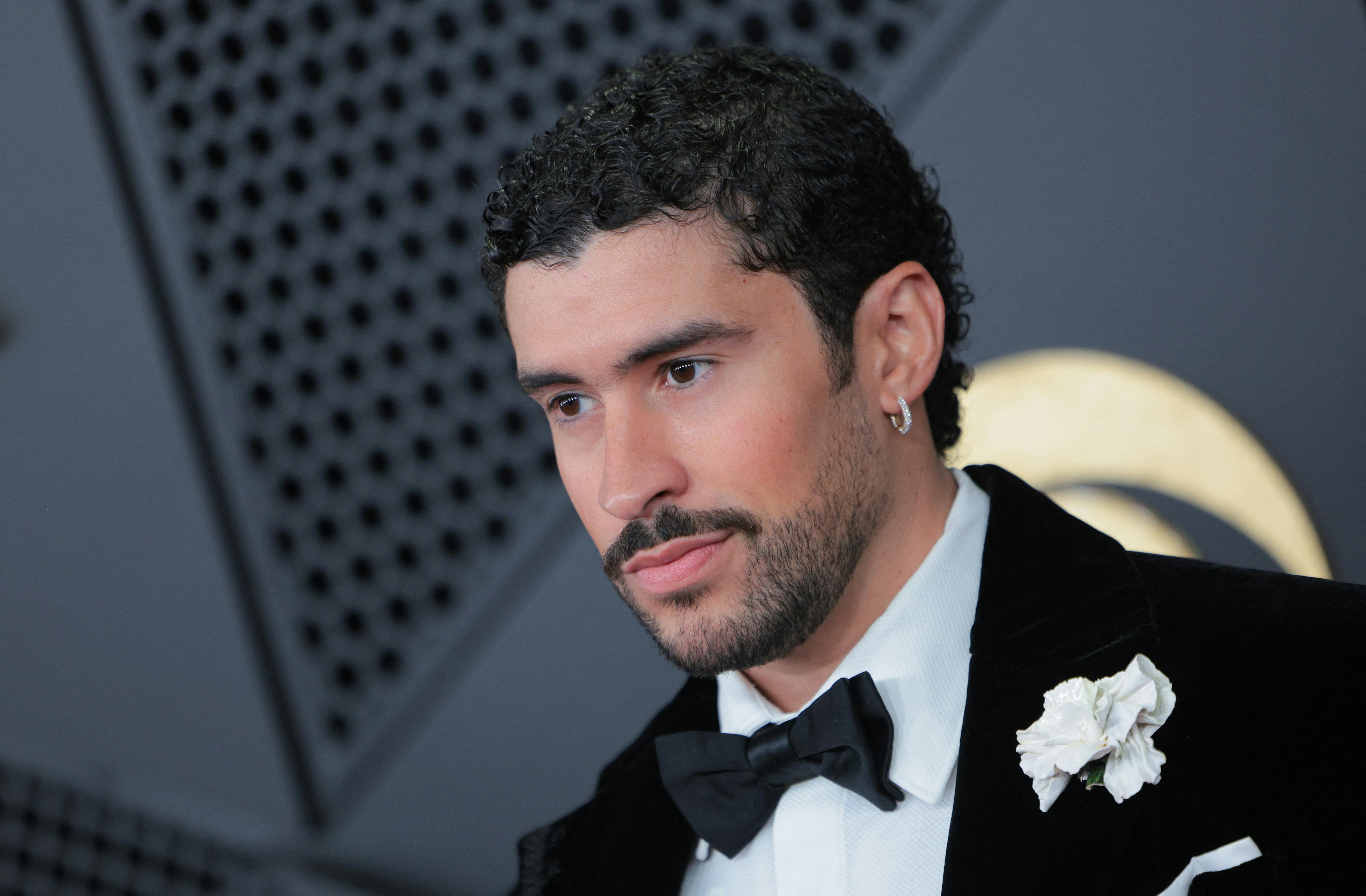 Bad Bunny in a tuxedo