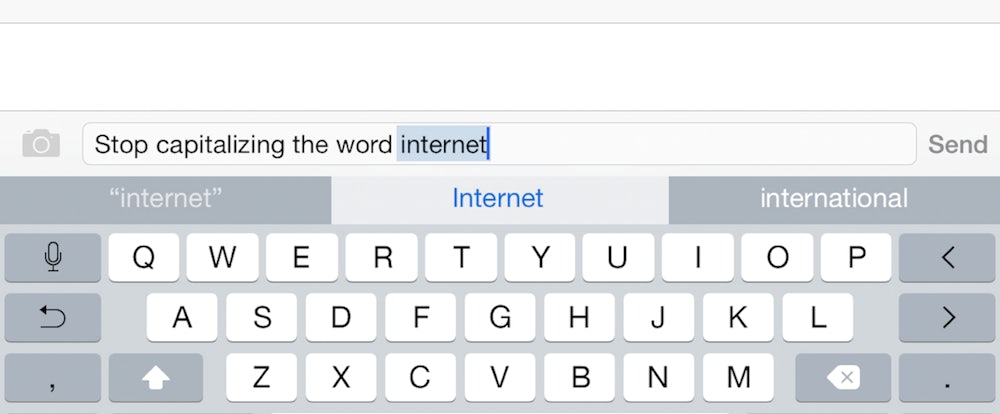 Stop Capitalizing the Word Internet | The New Republic
