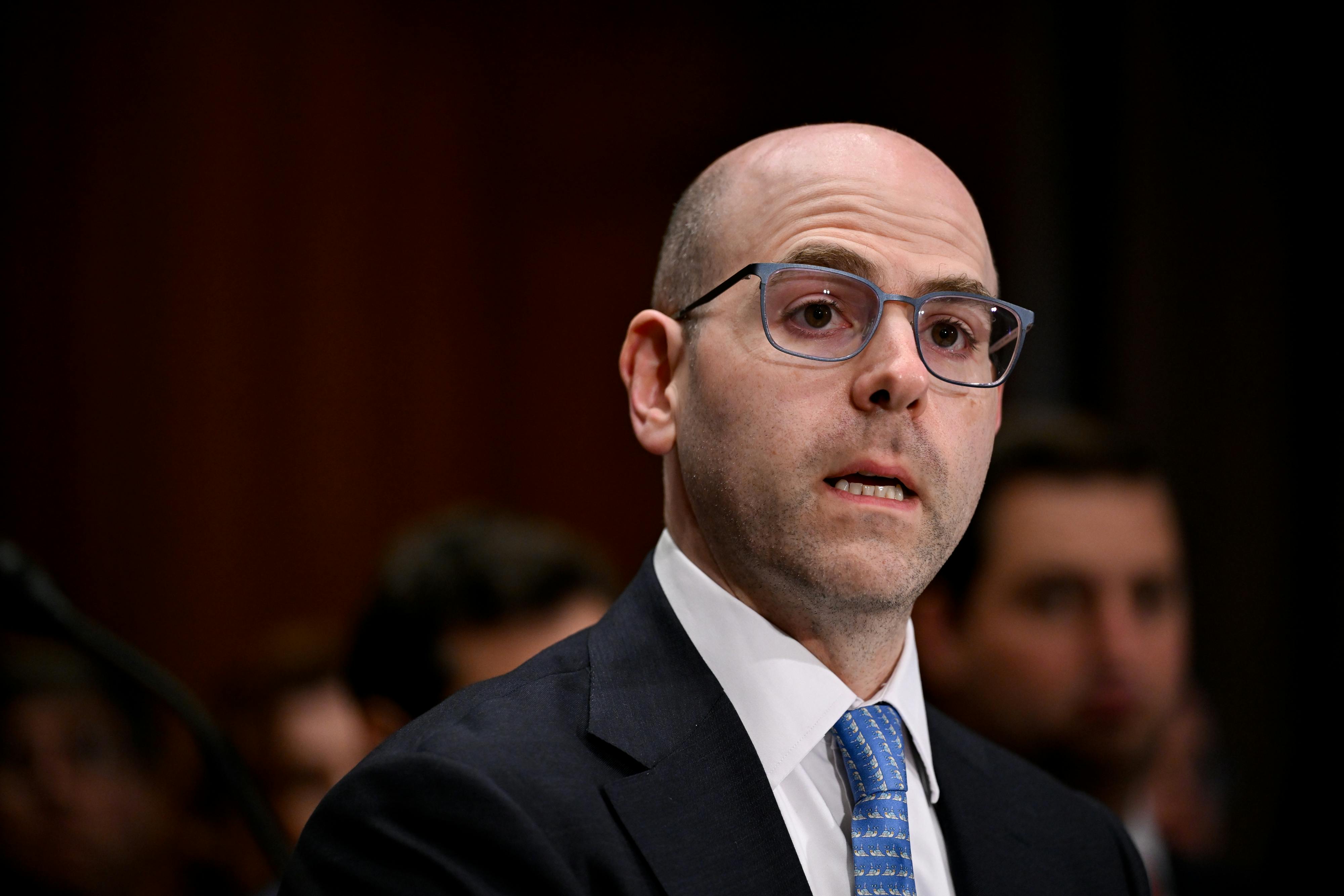 Stephen Miran, chairman of the Council of Economic Advisers, at his confirmation hearing for Federal Reserve governor 