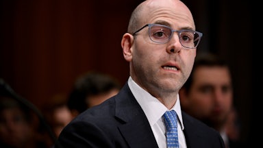 Stephen Miran, chairman of the Council of Economic Advisers, at his confirmation hearing for Federal Reserve governor