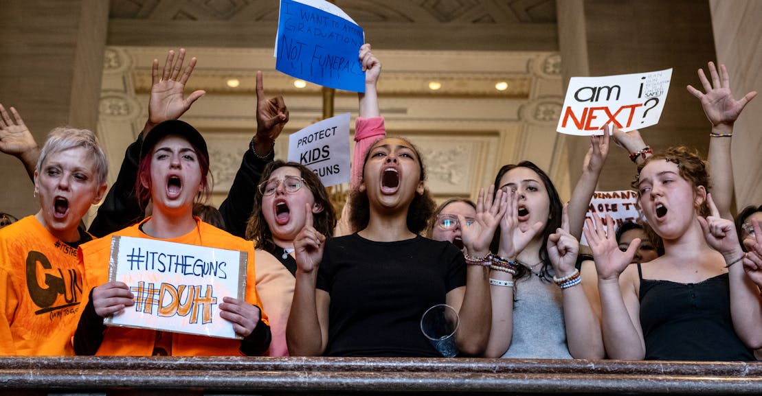 Hundreds of Students Walk Out to Demand Gun Control After Nashville Shooting Hundreds of Students Walk Out to Demand Gun Control After Nashville Shooting