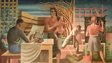 A mural by Seymour Fogel, “Security of the People” 1942