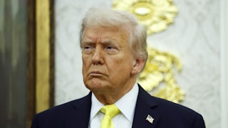 Trump looking perturbed