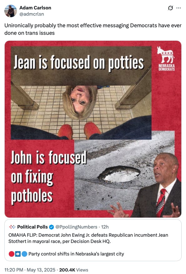 Screenshot of a tweet