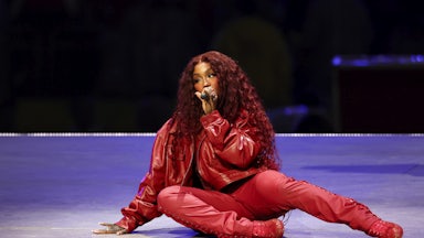 SZA performs during the Super Bowl LIX half-time show