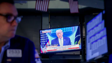 Trump on TV at NYSE