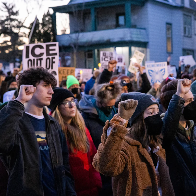 Minneapolis residents attended a vigil for Renee Good