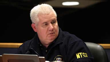 J. Todd Inman wearing an NTSB jacket.