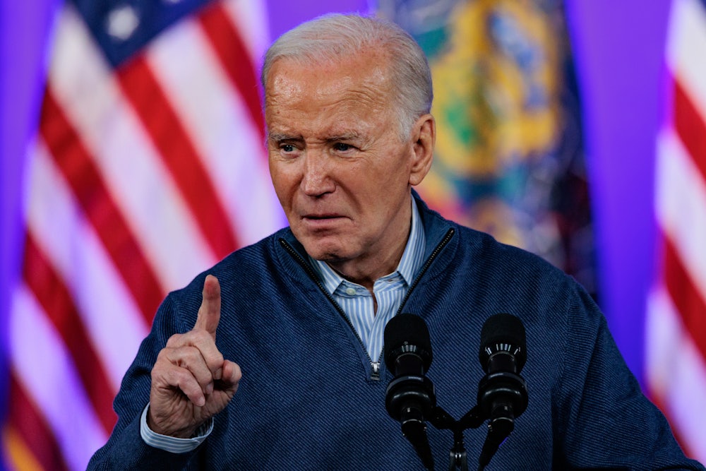 President Joe Biden during a campaign event in Pennsylvania on Friday, March 8.
