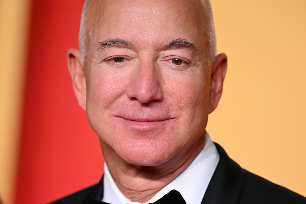 Jeff Bezos smiles