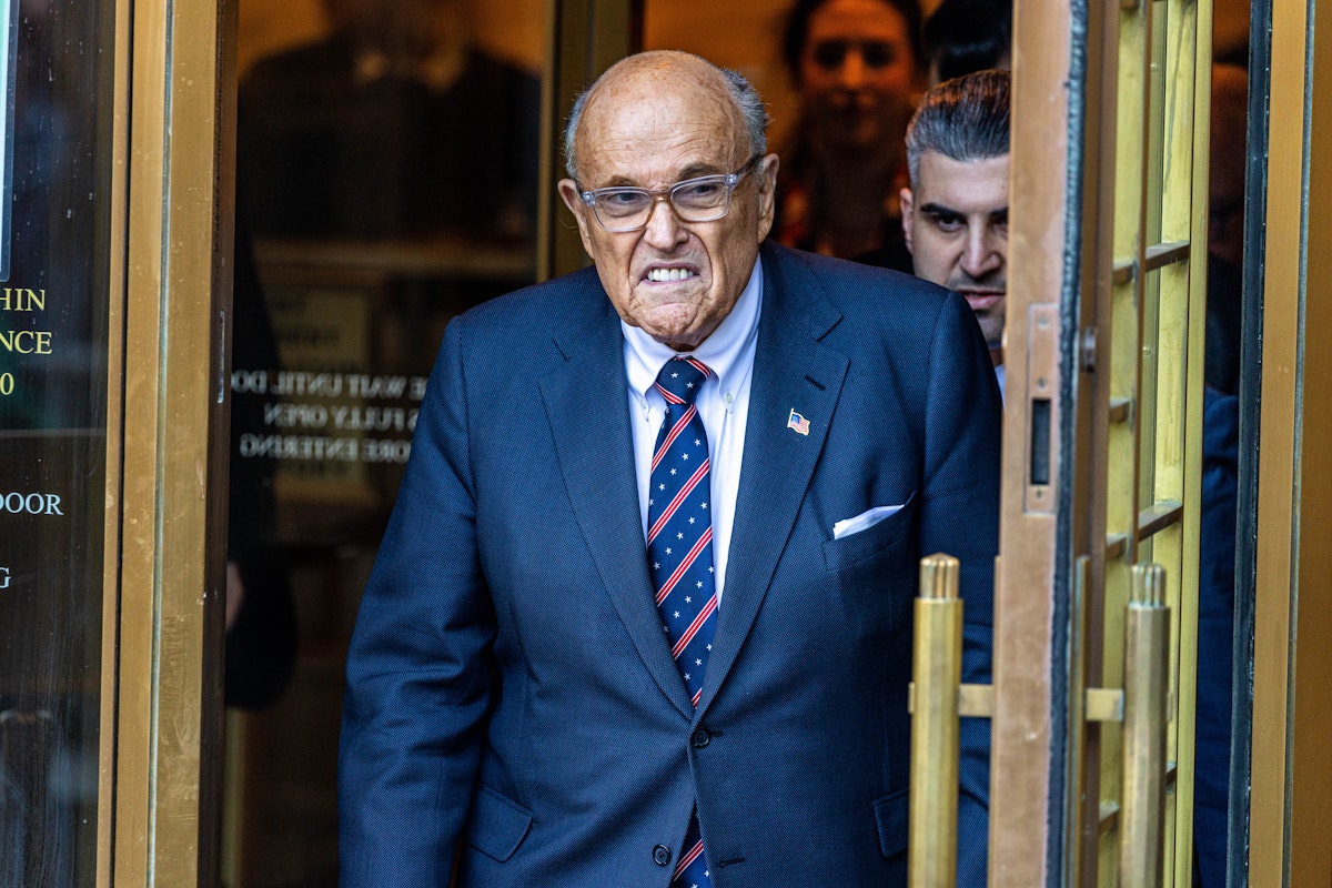 Rudy Giuliani Has a Ridiculous Main Concern in His Contempt Case Rudy Giuliani Has a Ridiculous Main Concern in His Contempt Case