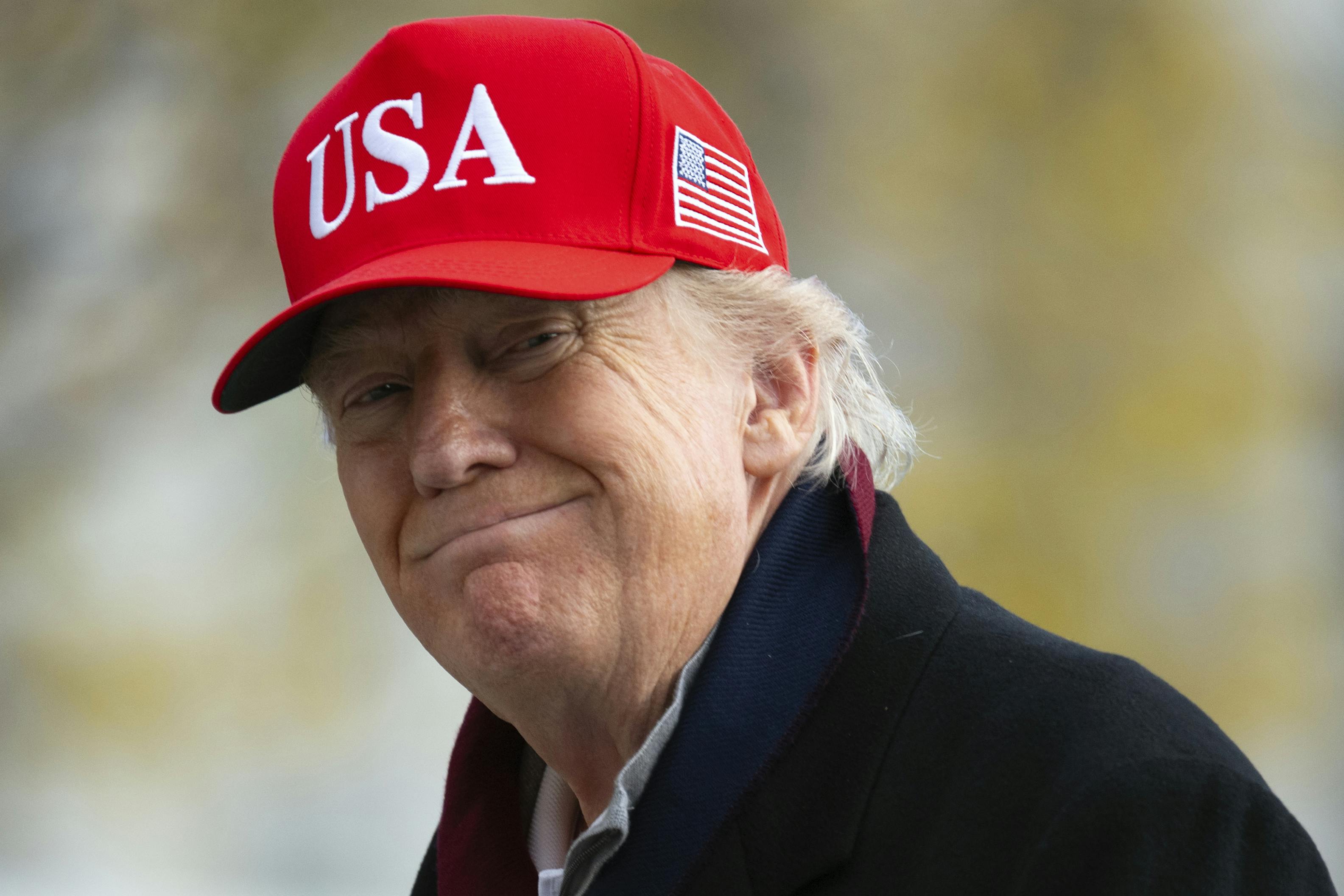 Trump in USA hat