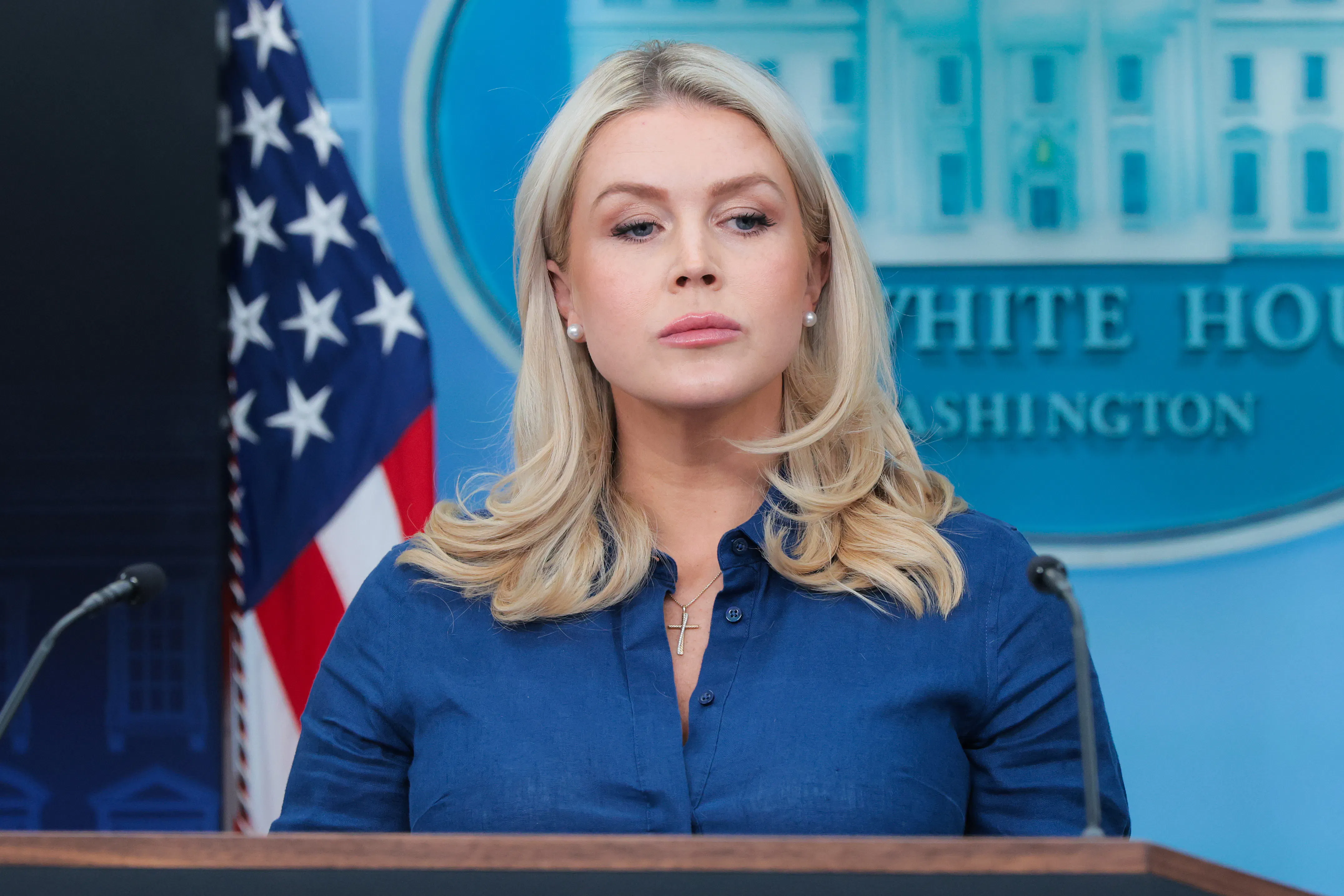 White House press secretary Karoline Leavitt