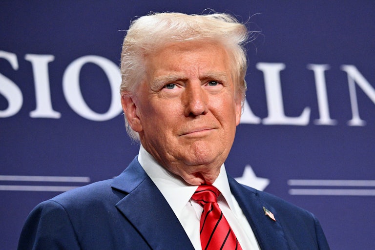 Donald Trump smiles weirdly