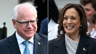 Tim Walz and Kamala Harris
