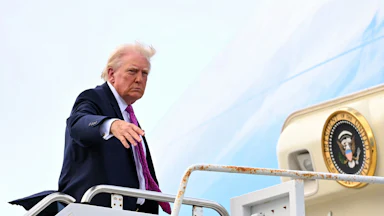 President Donald Trump board Air Force One.