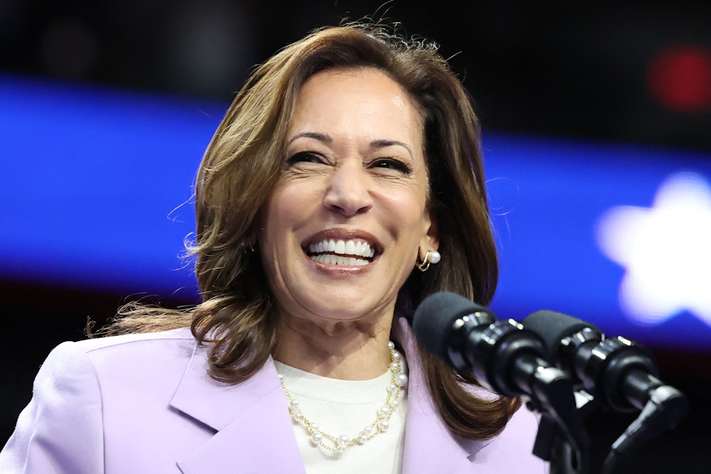 Kamala Harris smiles