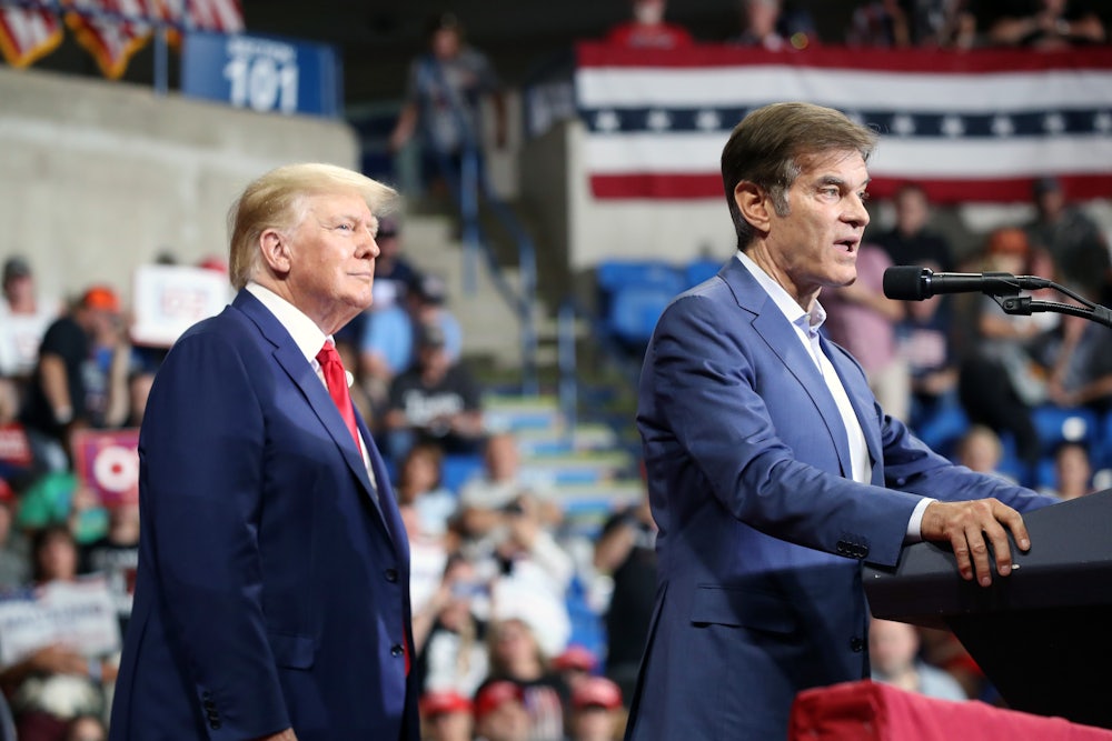 Donald Trump and Pennsylvania GOP Senate candidate Mehmet Oz