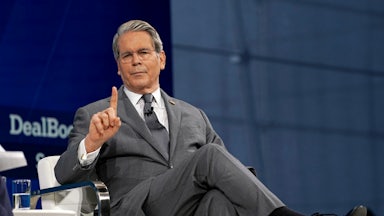 U.S. Treasury Secretary Scott Bessent speaks at a conference.