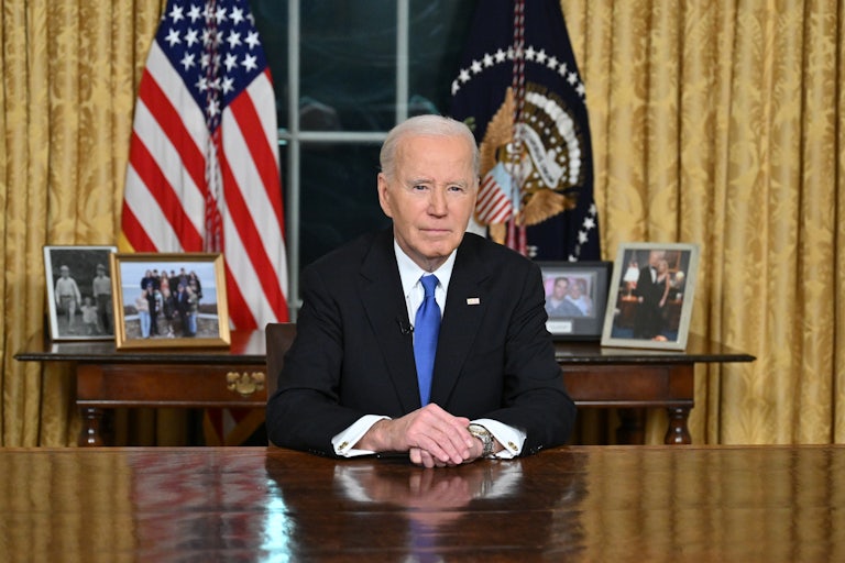 Joe Biden in the Oval Office