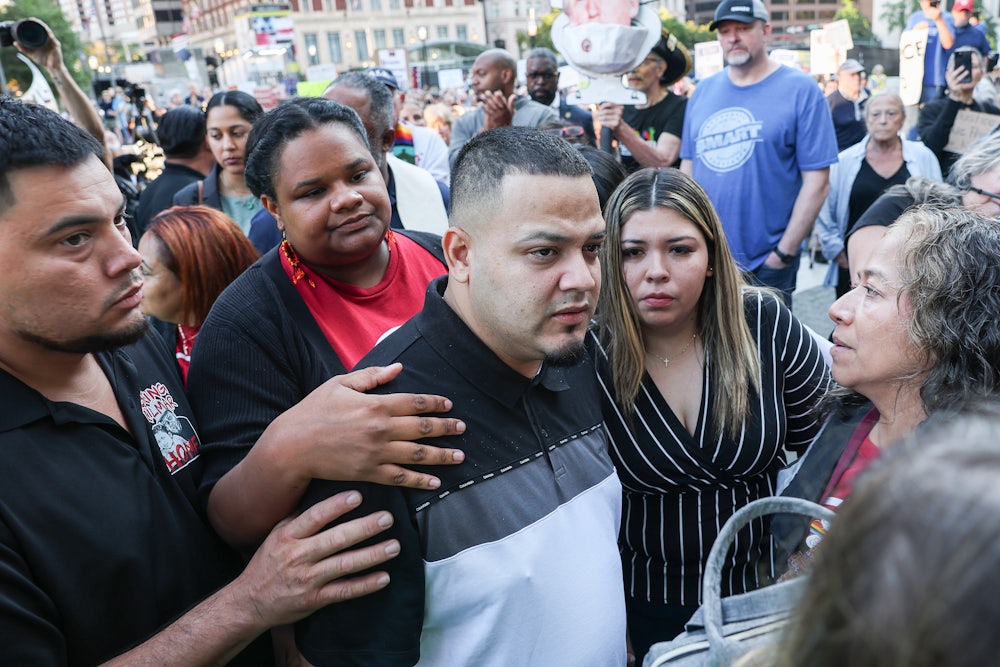 Kilmar Abrego Garcia going to the Baltimore ICE Office after his release from jail