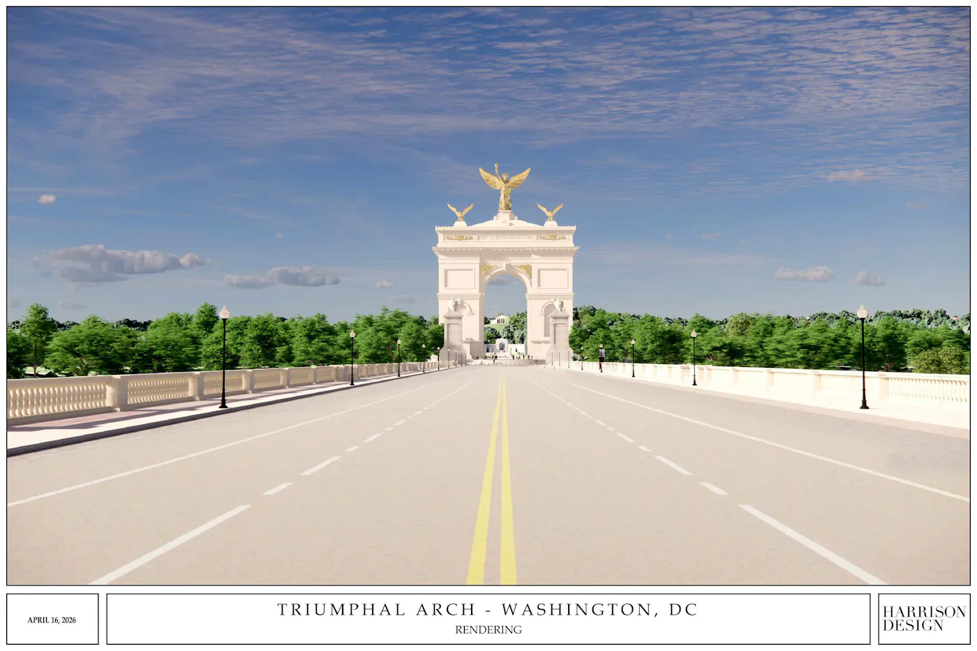 Trump arch rendering